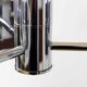 3-opaline sputnik and chrome metal hanging lamp 1970