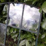 Industrial arched metal windows L73xH110 19th century glass roof