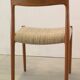 Suite de 6 chaises Niels O Möller modèle 77' Dukkerup