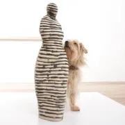 Andrea Dogterom ceramic sculpture women in stripes