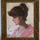 Young woman in profile