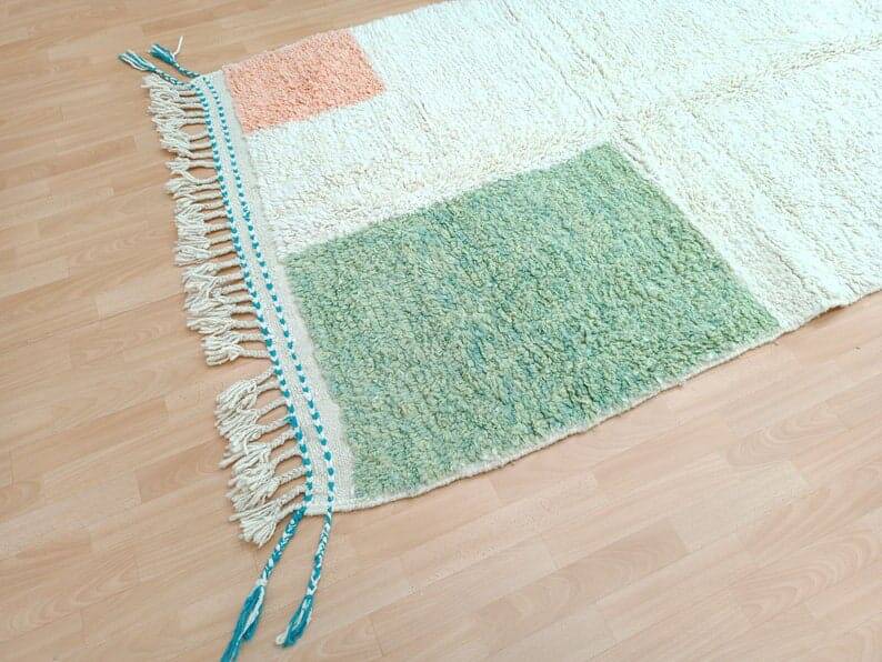 Handwoven wool rug