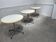 Trois tables bistrot Pierretti pour Castelli 1970