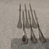 6 silver-plated metal lobster picks by Christofle Malmaison, 18cm