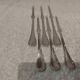 6 silver-plated metal lobster picks by Christofle Malmaison, 18cm