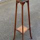 Art Nouveau vintage side table in solid wood