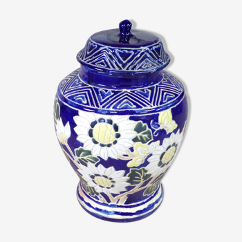 Blue ceramic pot