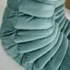 Togo set of armchair and pouf in mint velvet