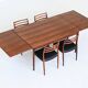 Niels Otto Moller large extendable dining table in rosewood Denmark 1960