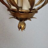 Golden metal chandelier