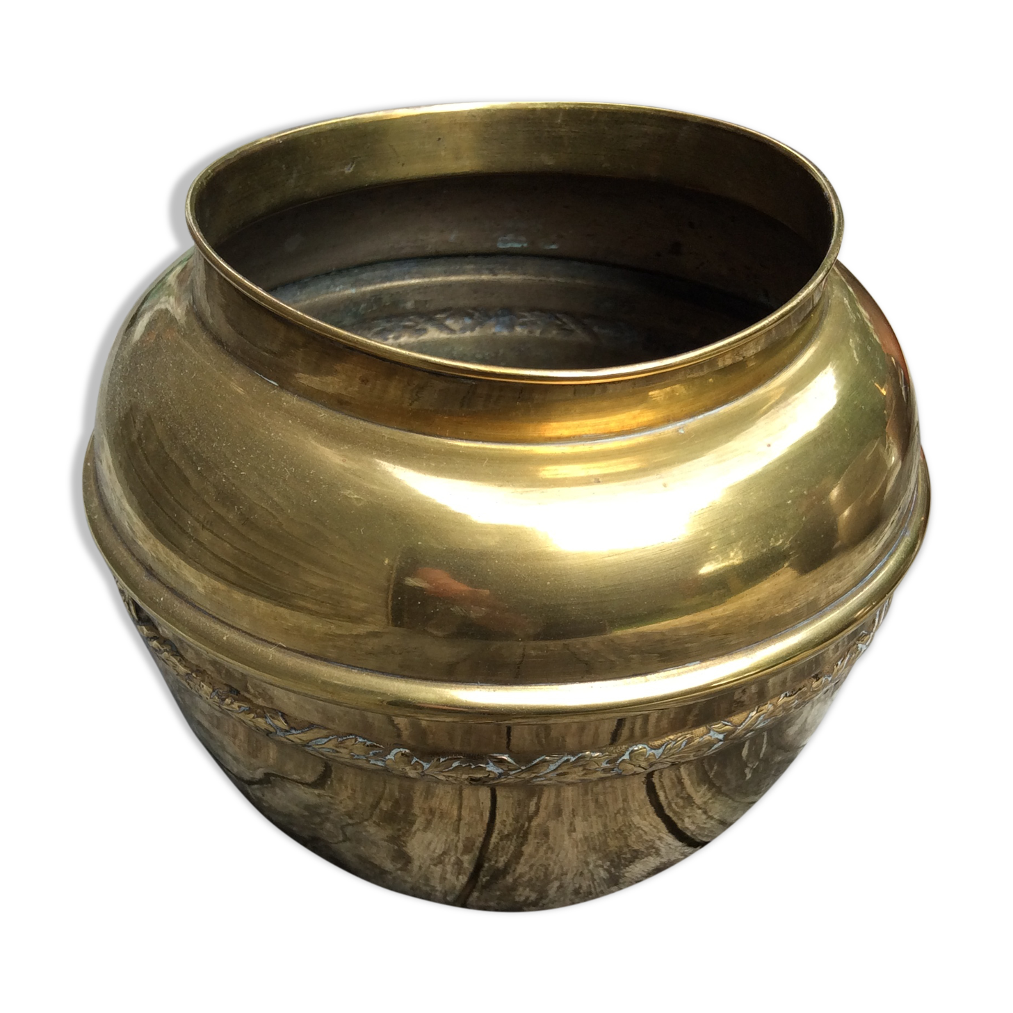Cache pot en cuivre