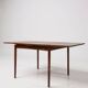 Scandinavian square extendable dining table by Poul Hundevad for Hundevad & Co., 1970s.
