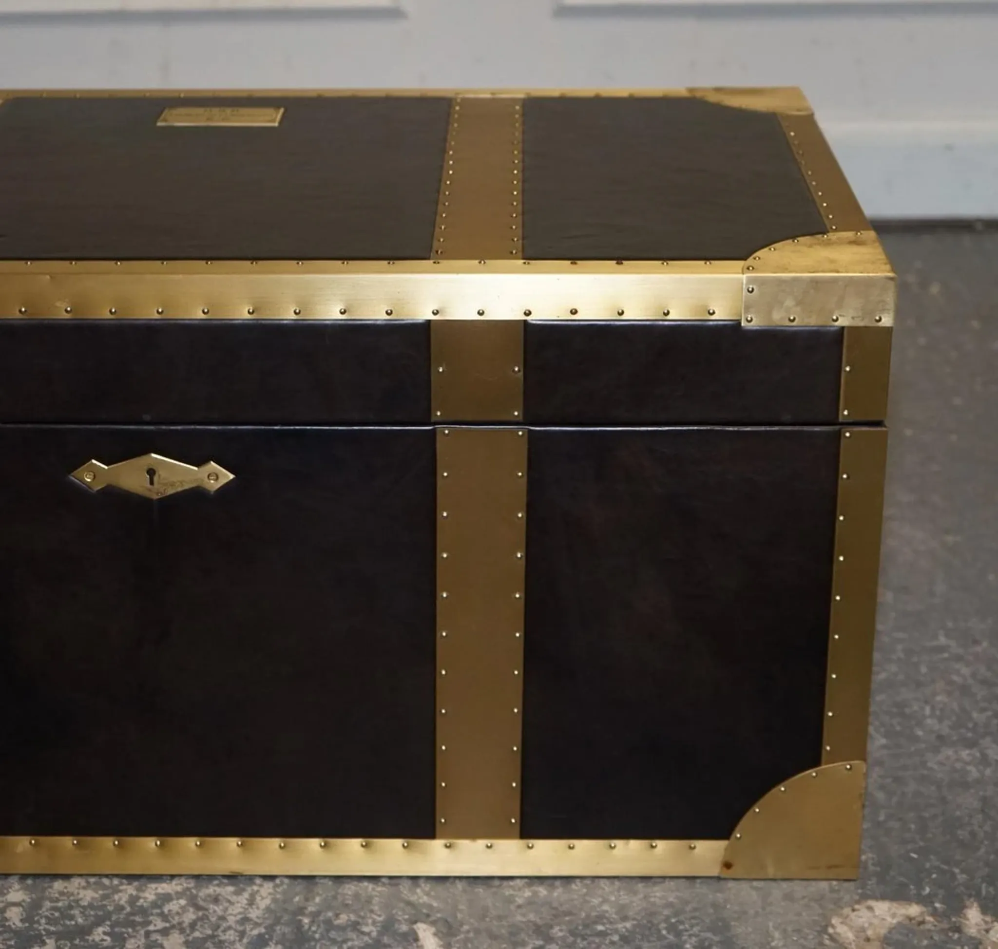 Cumberland Storage Chest with Red Velvet Lining by Timothy Oulton