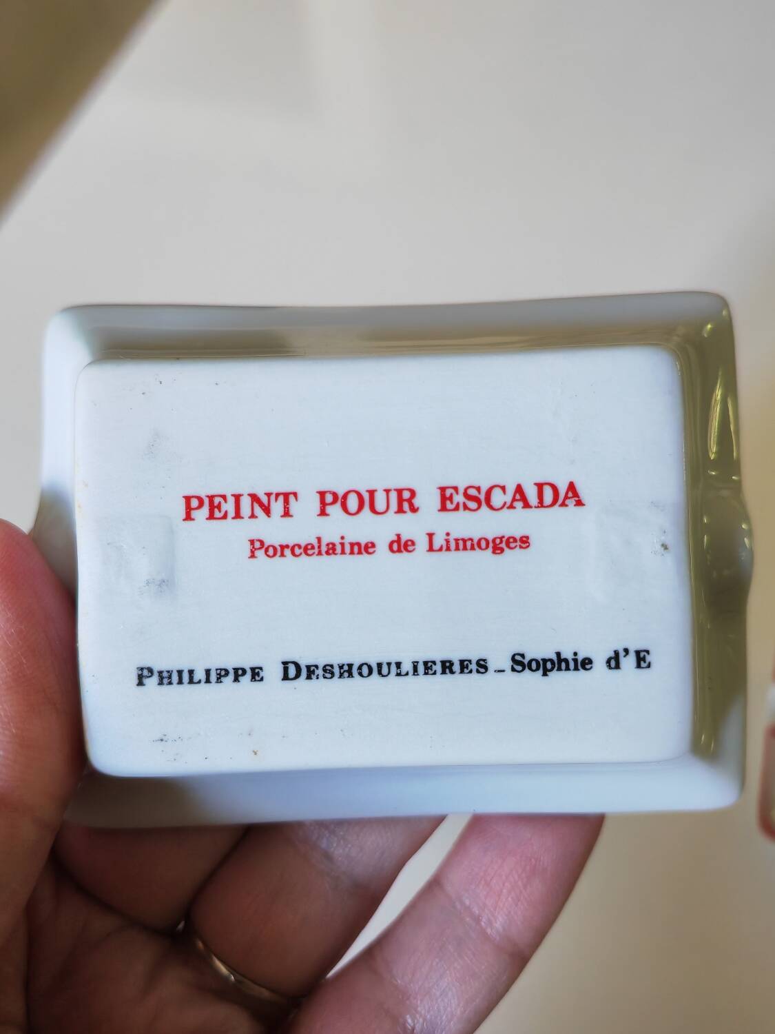 3 Escada ashtrays