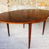 Table de salle à manger en palissandre extensible avec rallonges papillon, 1960’