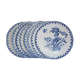 Ensemble de 8 assiettes à dessert Gien modèle Chardons