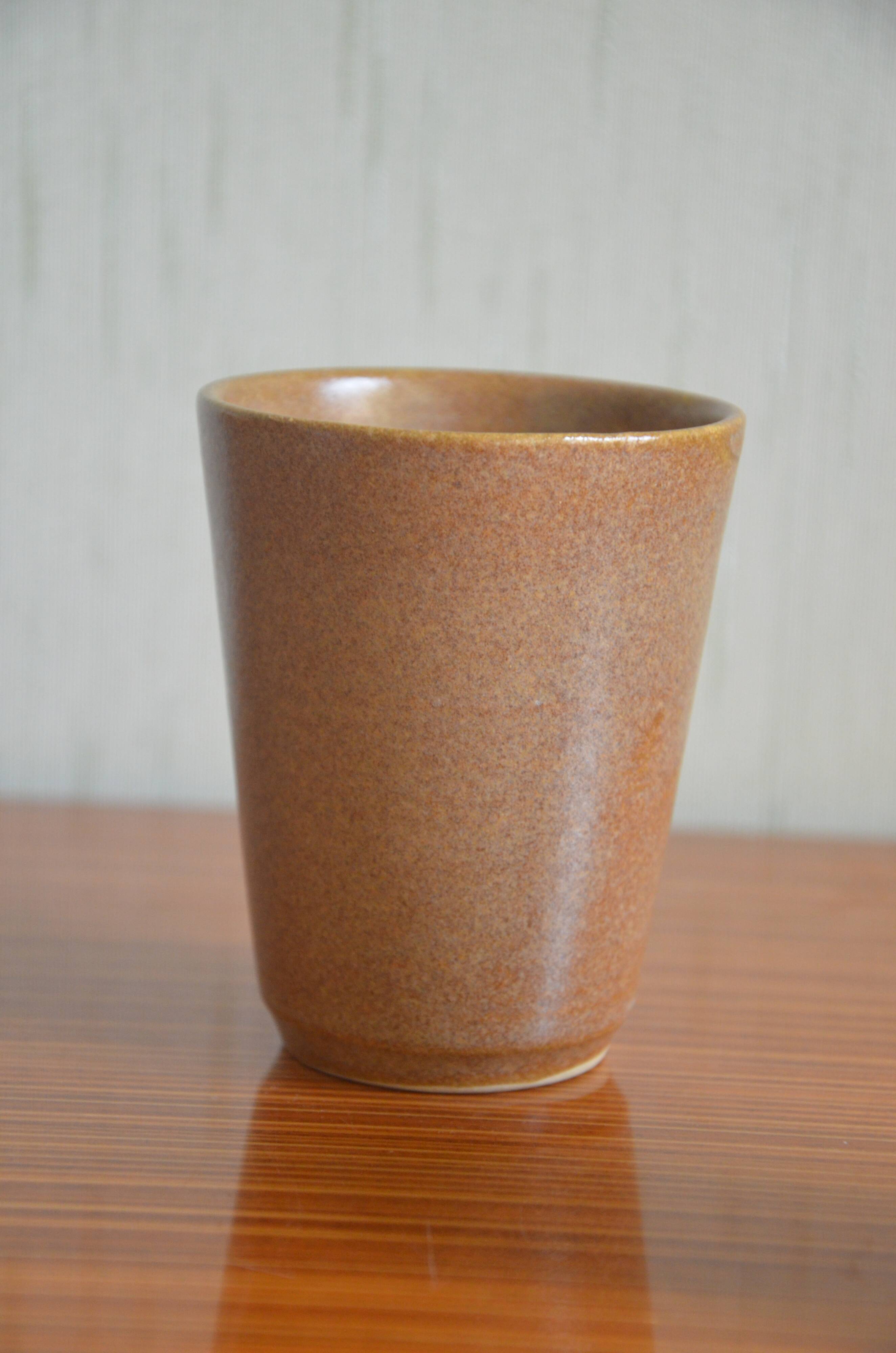 Set of 6 Digoin stoneware glasses