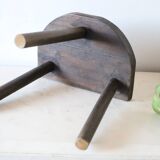 Farm tripod stool, rustic, vintage