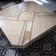 Vintage coffee table from the 80s in travertine and onyx made in italy
