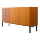 Teak sideboard with grooved drawers, 1960s.