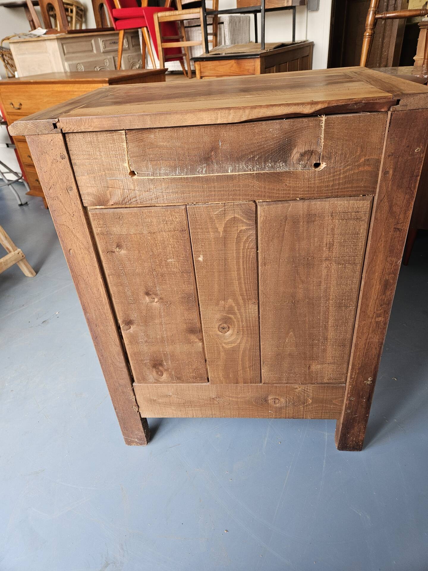 Antique jam cabinet made of hardwood