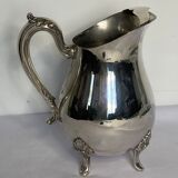 Old American silver metal water pitcher early twentieth century