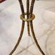 Maison Jansen style bronze bamboo pedestal table