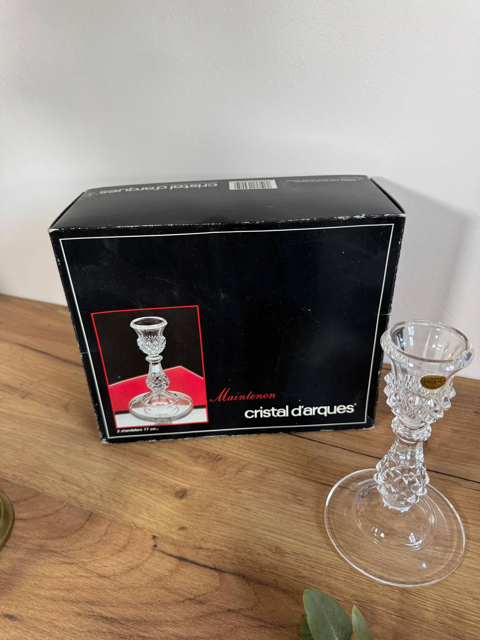 Lot of crystal candle holders