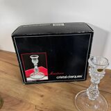 Lot of crystal candle holders