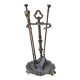 Bronze fireplace support and accessories