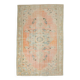 9x10 Soft Peach Turkish Vintage Rug, 186x287 Cm