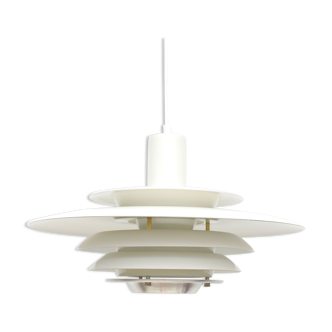 Suspension vintage blanche, Danemark années 1970
