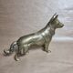 Antique brass german shepherd dog figurine