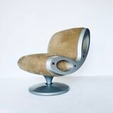 Pair of "Gluon" swivel armchairs by Marc Newson for Moroso, 1990's