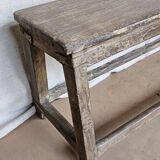 Old burmese teak bench