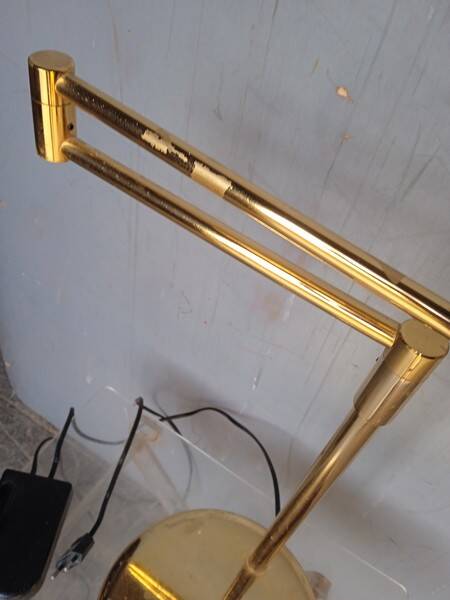 Vintage design brass reading desk lamp ep 1970