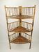Meuble d'angle etagere vintage en bambou