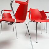 Set of 4 Maui Kartell chairs by Vico Magistretti, 1980s