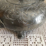 English teapot nineteenth century pewter