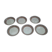 Set de 6 assiettes creuses en grès