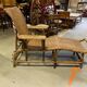 Wicker rattan chaise longue