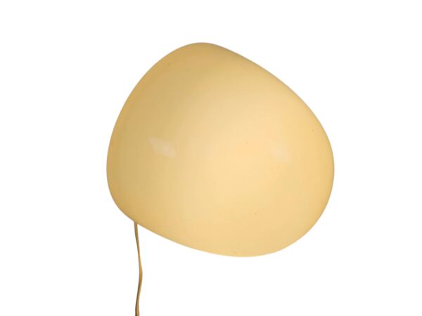 Design néerlandais - Philips Hollande - Verre Brune - Lampe de plafond XL - Années 50