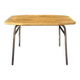 Console, table, bois brut, métal, vintage