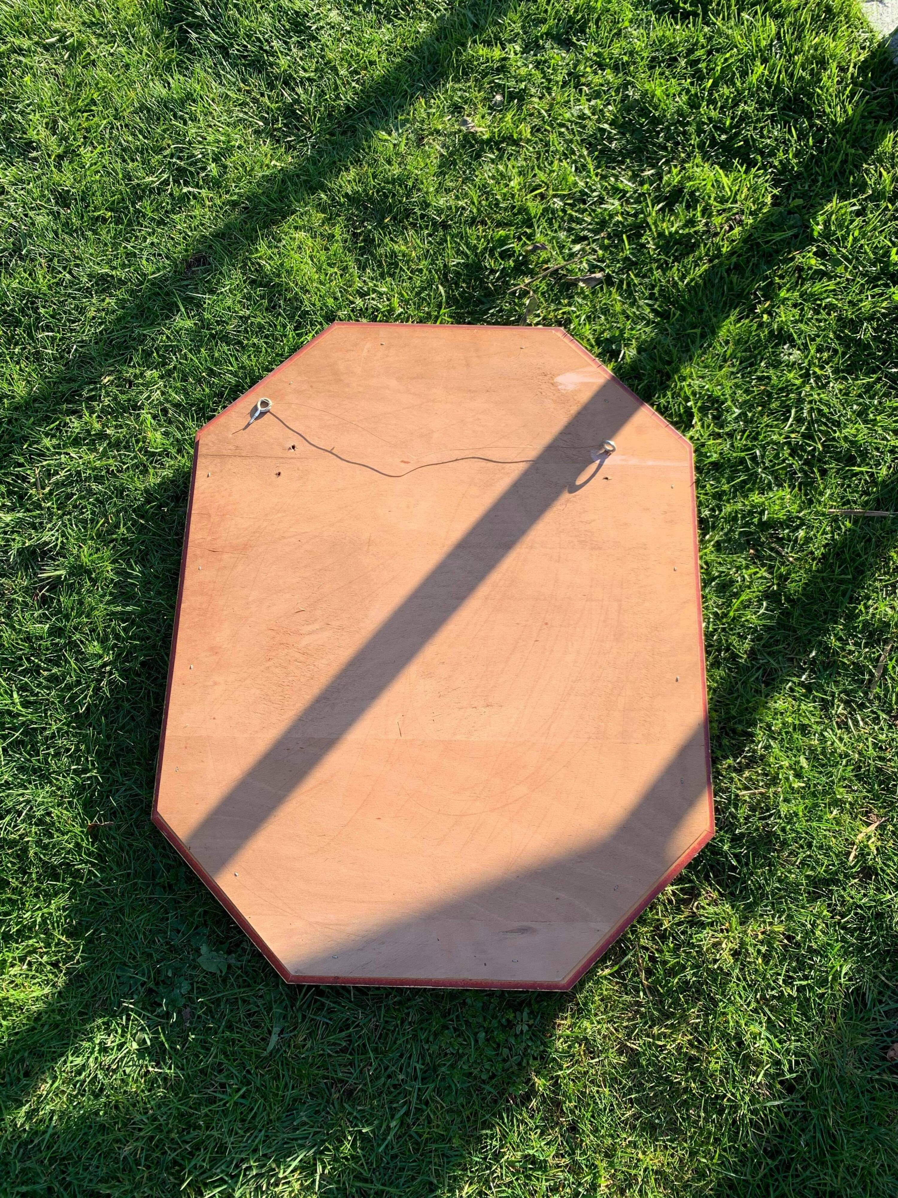 Golden octagonal mirror  60x70cm