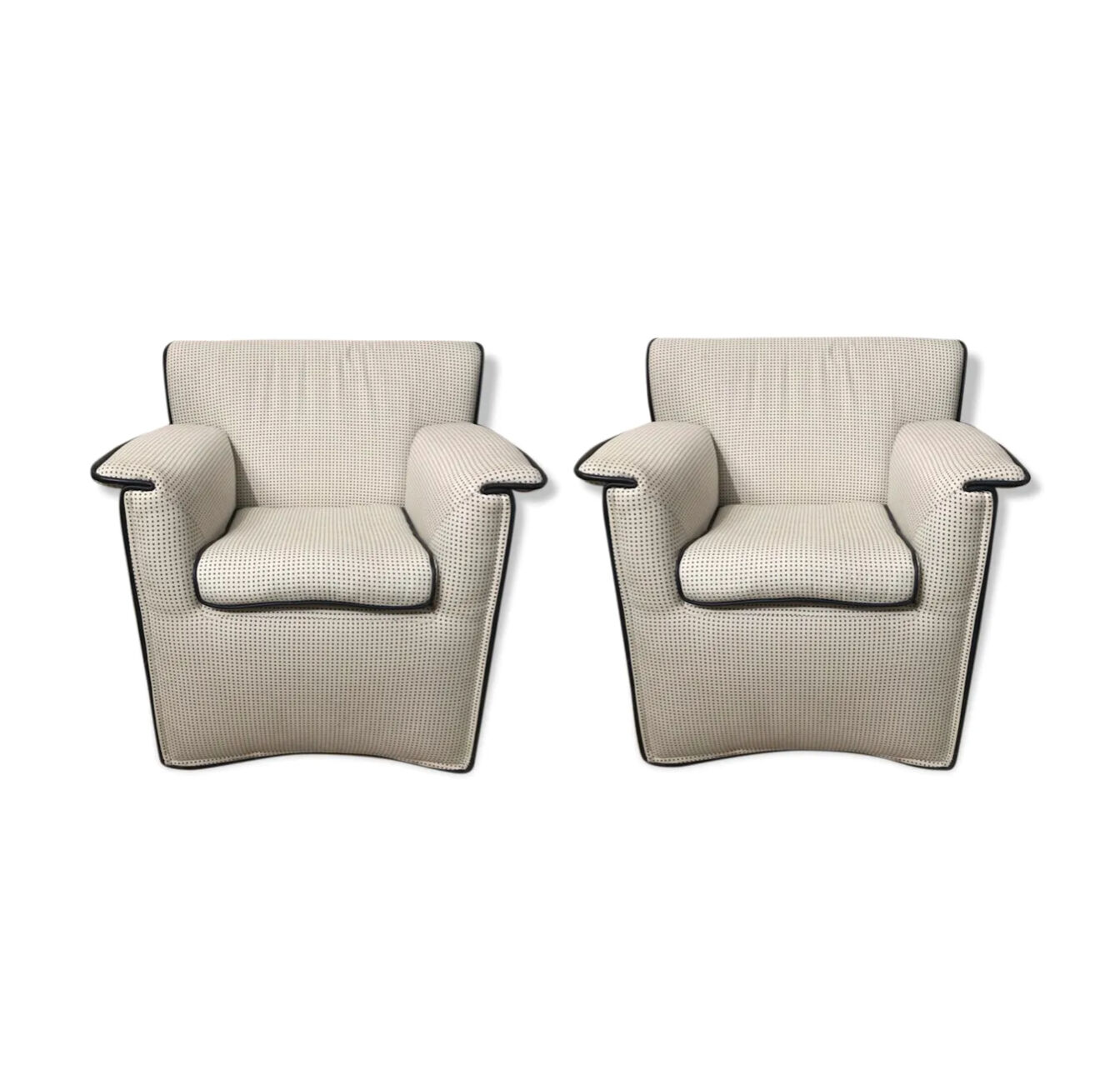 Pair of armchairs Laurianetta Afra and Tobia Scarpa, B&B Italia 1978