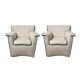 Pair of armchairs Laurianetta Afra and Tobia Scarpa, B&B Italia 1978