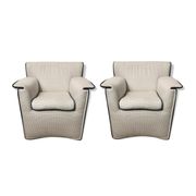 Pair of armchairs Laurianetta Afra and Tobia Scarpa, B&B Italia 1978