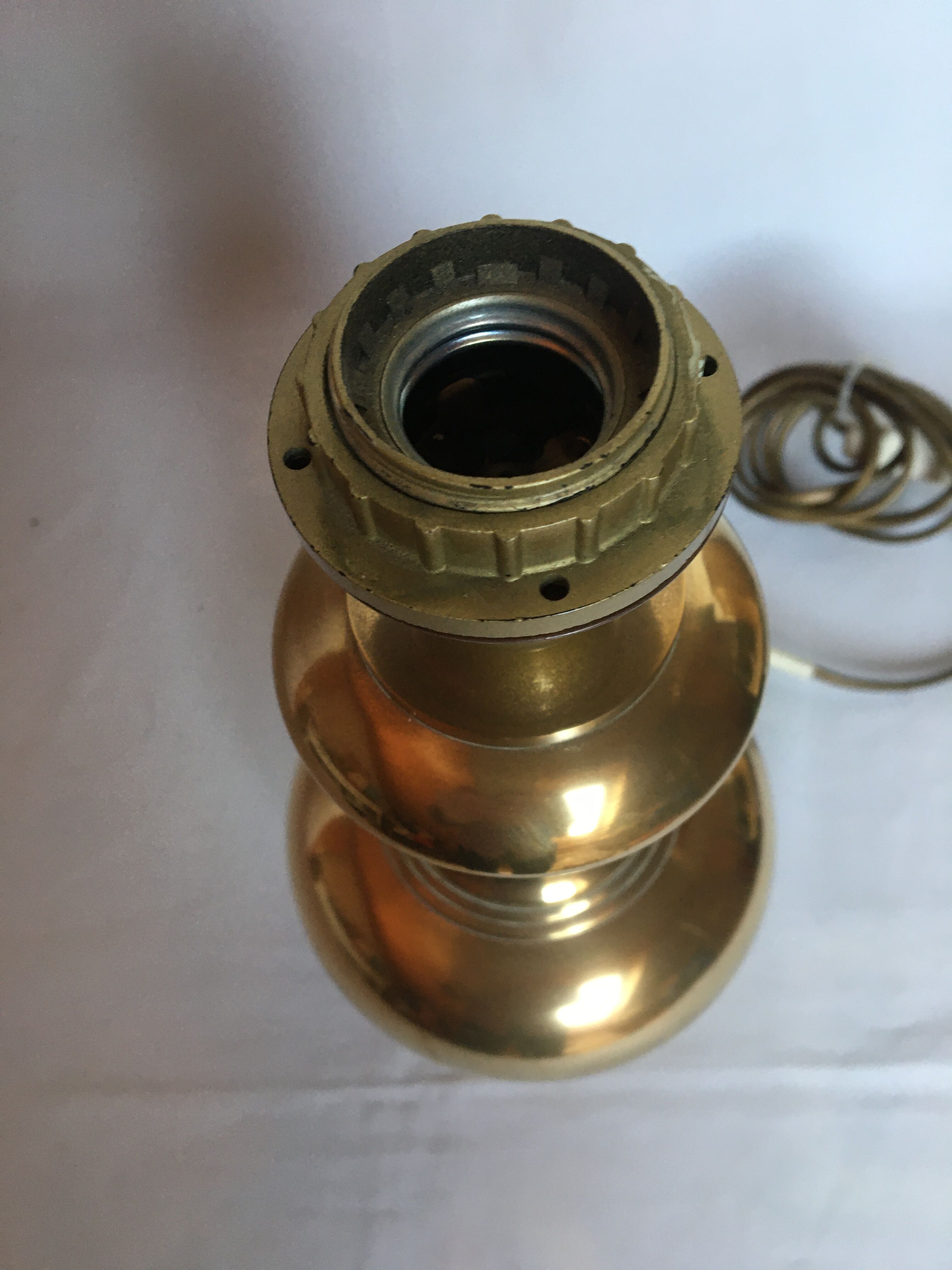 Bronze lamp foot