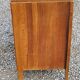 Chest of drawers from the 40s/50s in golden blond walnut 3 drawers feet compass