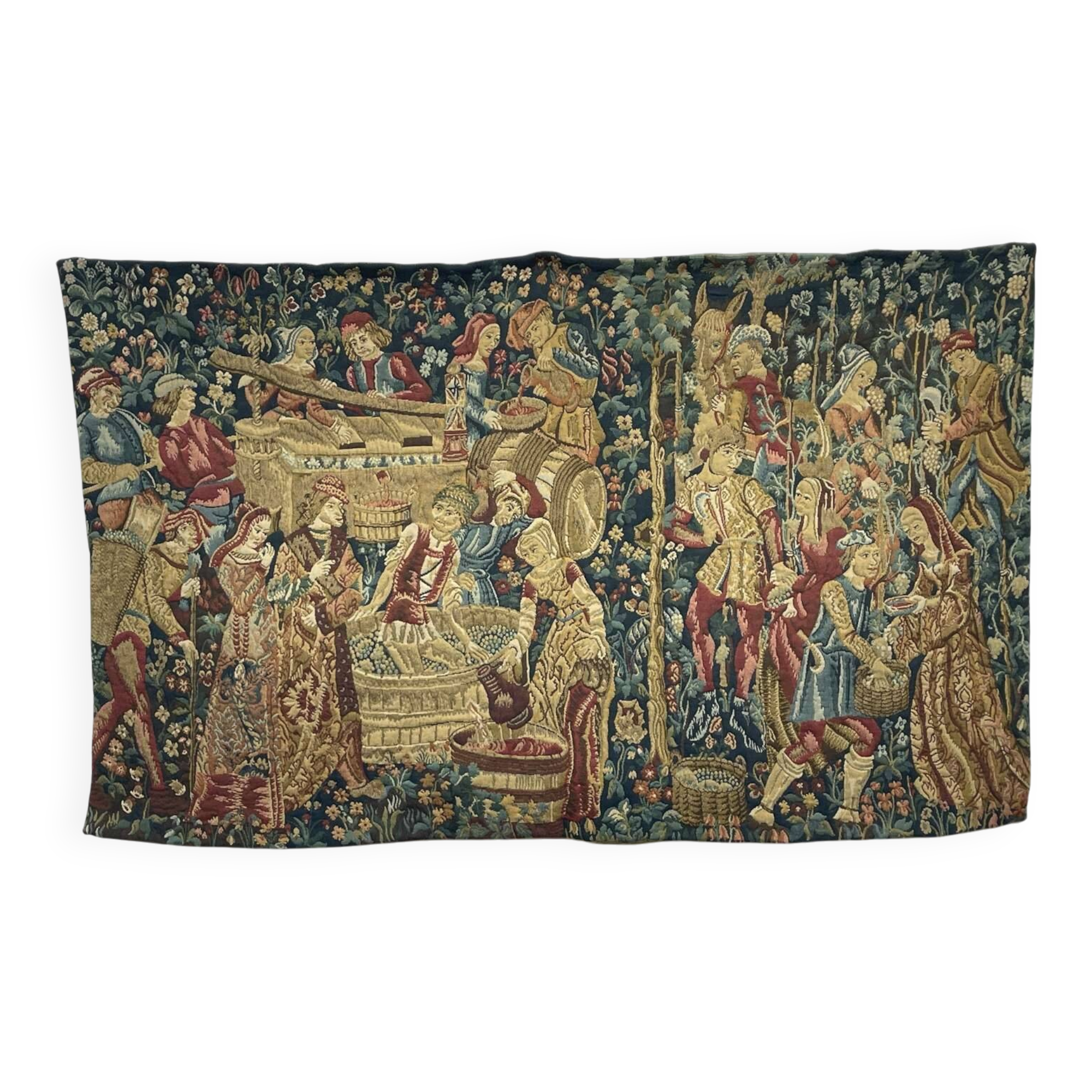 Handmade medieval style wall tapestry